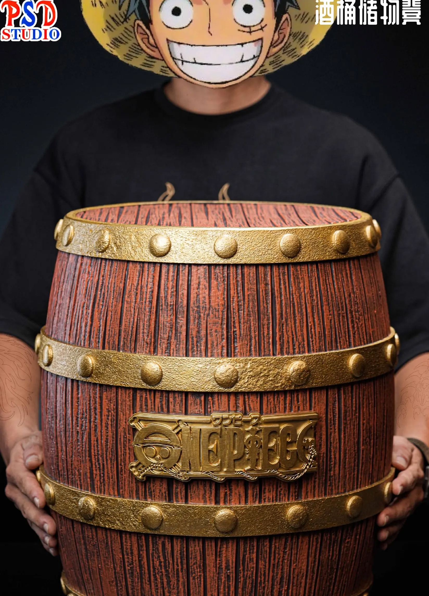 PSD Studio - Straw Hat Crew-Themed Barrel Stool/Display Stand One Piece Statue