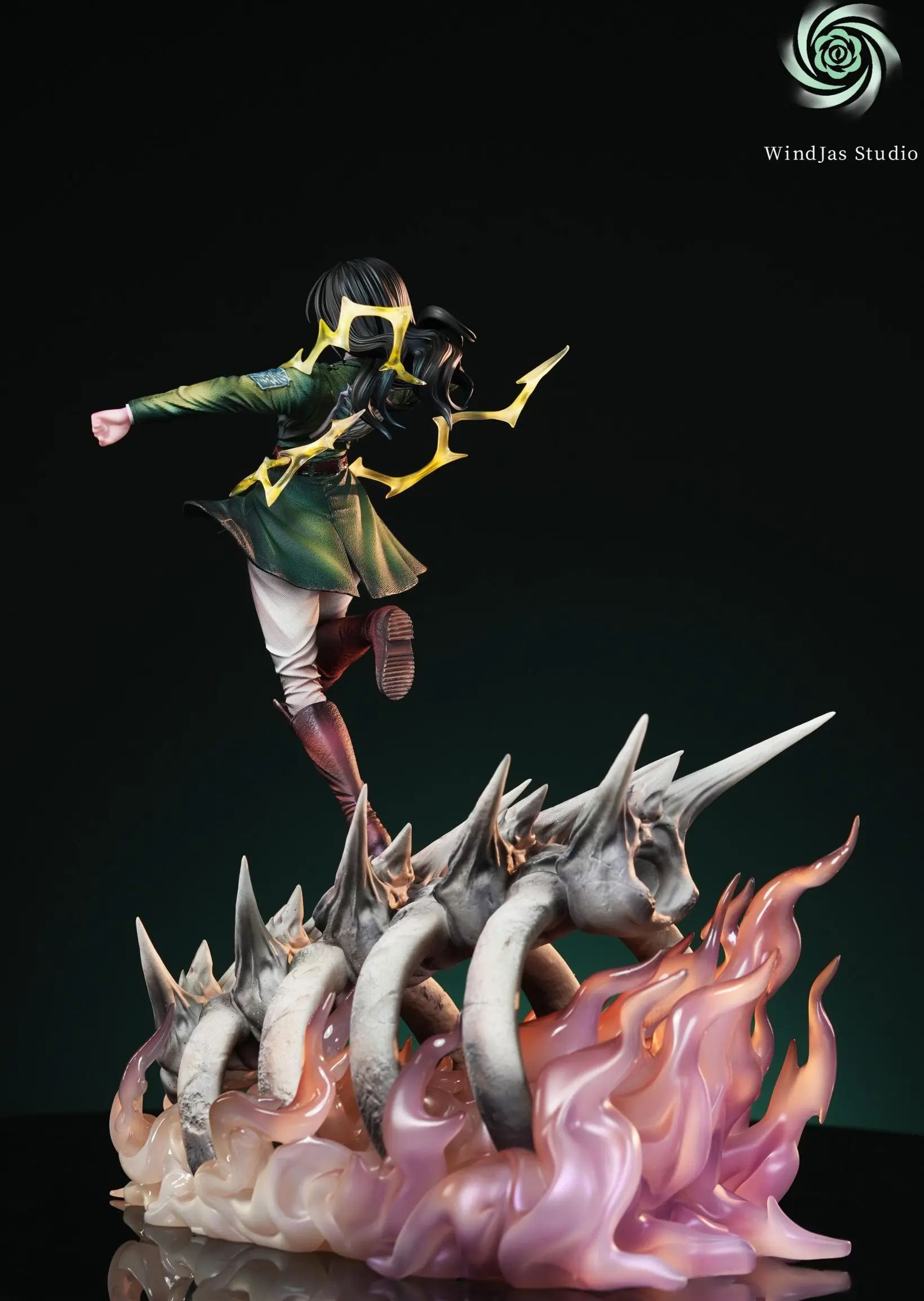 WindJas Studio - Cart Titan Pieck Finger Attack on Titan Statue 