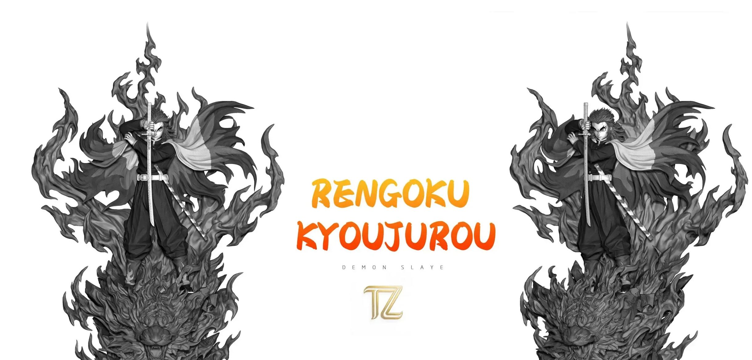TZ Studio - Flame Hashira Kyojuro Rengoku Demon Slayer Statue 