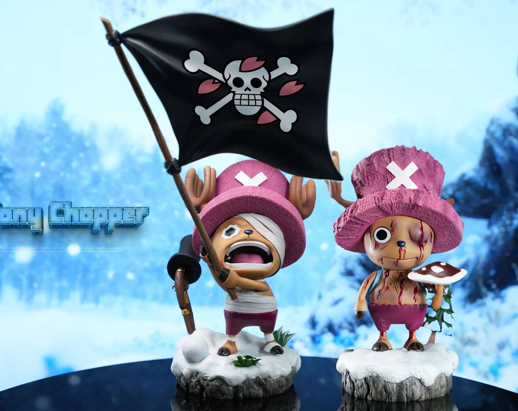 Dream Lab Studio - Famous Scene Series 07X08 Flag-Raising Chopper X Mushroom Chopper One Piece  Statue 