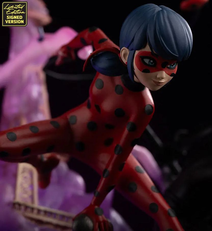 Iron Studio - Lady Bug and Cat Noir Miraculous 10th Anniversary Signed Edition - Deluxe Art Scale 1/10 Statue (Licensed)