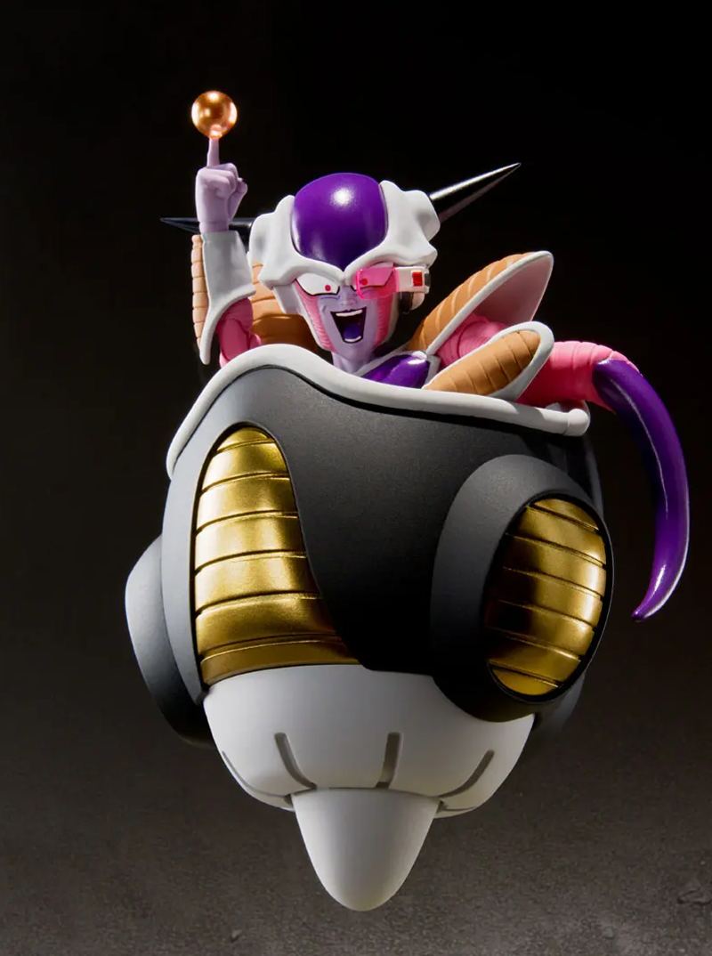 BANDAI SPIRITS - S.H.Figuarts Frieza First Form & Frieza Pod "Dragon Ball Z" (Licensed)Statue
