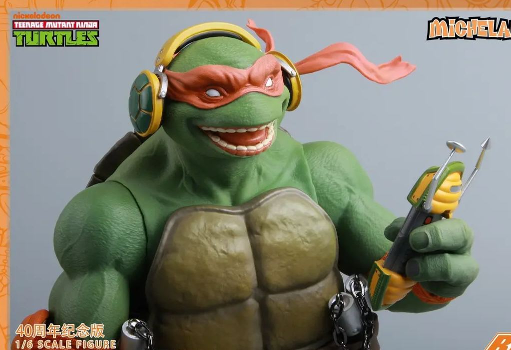 BIGFTOYS - TNMT Michelangelo 40th Anniversary Edition 1/6 Action Figure BIGF-004 (Licensed)Statue 