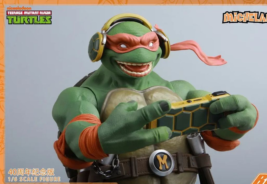 BIGFTOYS - TNMT Michelangelo 40th Anniversary Edition 1/6 Action Figure BIGF-004 (Licensed)Statue 