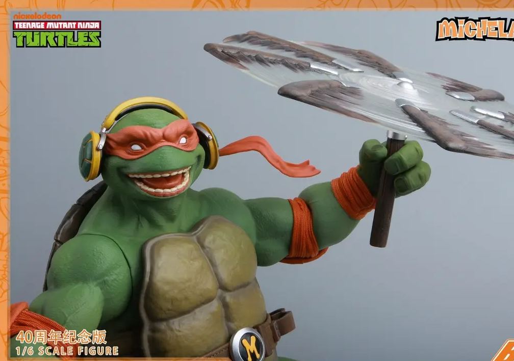 BIGFTOYS - TNMT Michelangelo 40th Anniversary Edition 1/6 Action Figure BIGF-004 (Licensed)Statue 