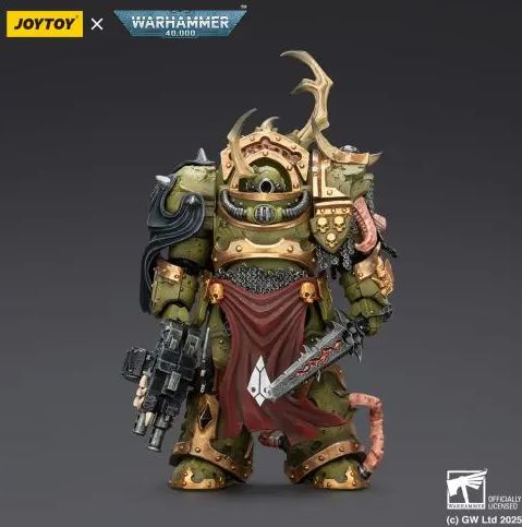 JOYTOY - Warhammer 40K 1/18 Death Guard Blightlord Terminator Squad X Plague Marine lcon bearer JT02861 JT02878 JT02885 JT02915 (Licensed)Statue 