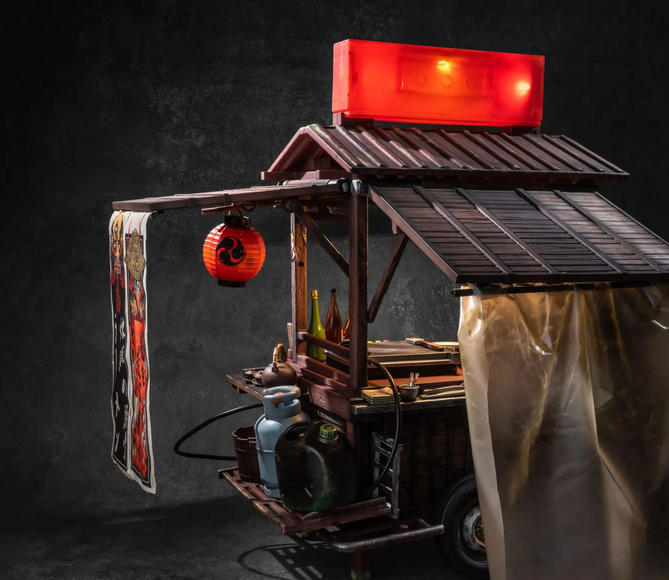 ART FUTURE - Devil Ramen Stall - Kyoukawa Setsuna X Kurono Mei Action Figure X Complete Scene Set (Licensed)Statue 