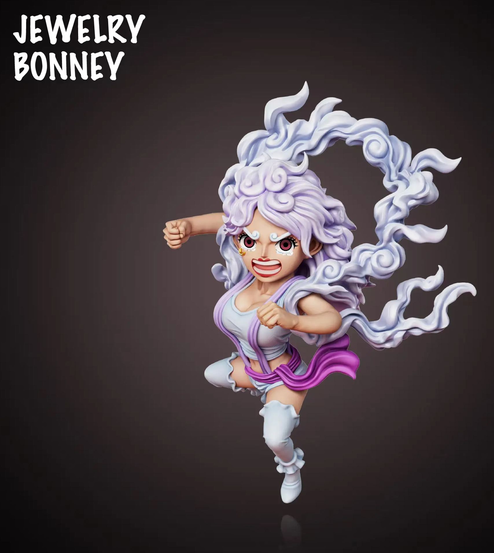 YZ Studio - Egghead Nikka Luffy x Nikka Jewelry Bonney One Piece Statue 