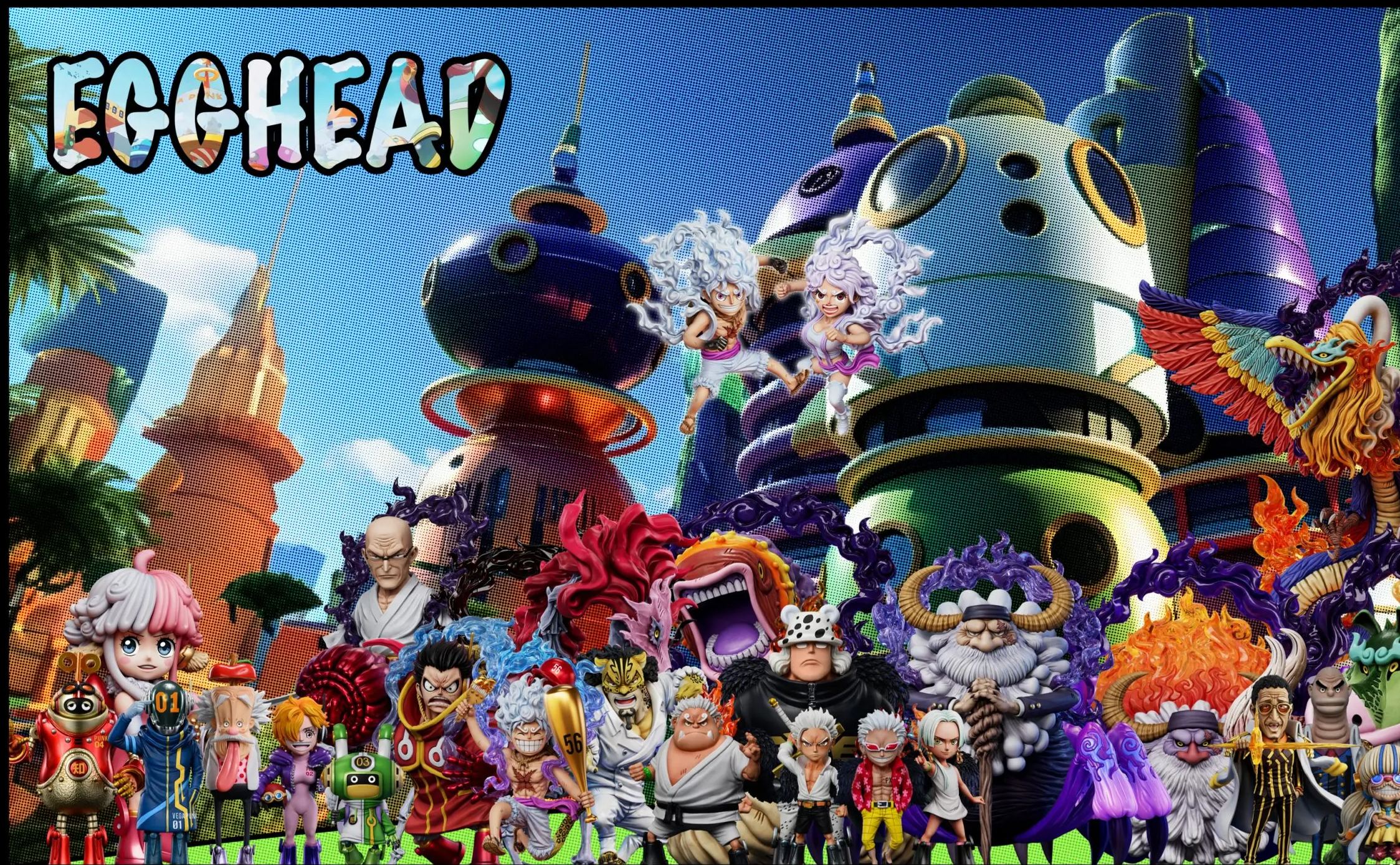 YZ Studio - Egghead Nikka Luffy x Nikka Jewelry Bonney One Piece Statue 