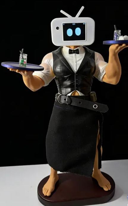 Salted Fish Studio - AI Salted Fish "hi" X "waiter" Statue (Licensed) Statue