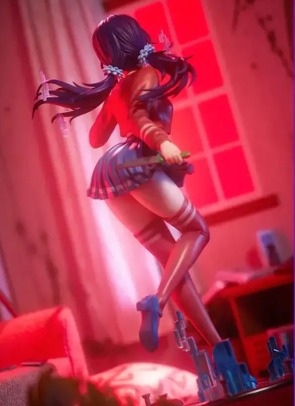 Rooar Studio - Miside - Good MiTa x Evil Knife-Wielding MiTa 1/7 Scale Figure (Licensed)Statue