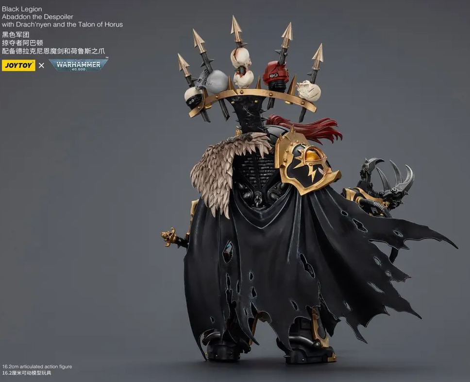 JOYTOY - 1/18 Black Legion Abaddon the Despoiler with Drach'nyen and the Talon of Horus JT02922 (Licensed) Statue