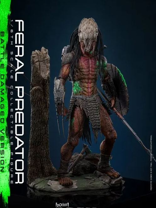 Hottoys - 1/6 Prey: The Predator - TMS173 Rampage Predator Battle-Damaged Ver. Action Figure (Licensed) Statue