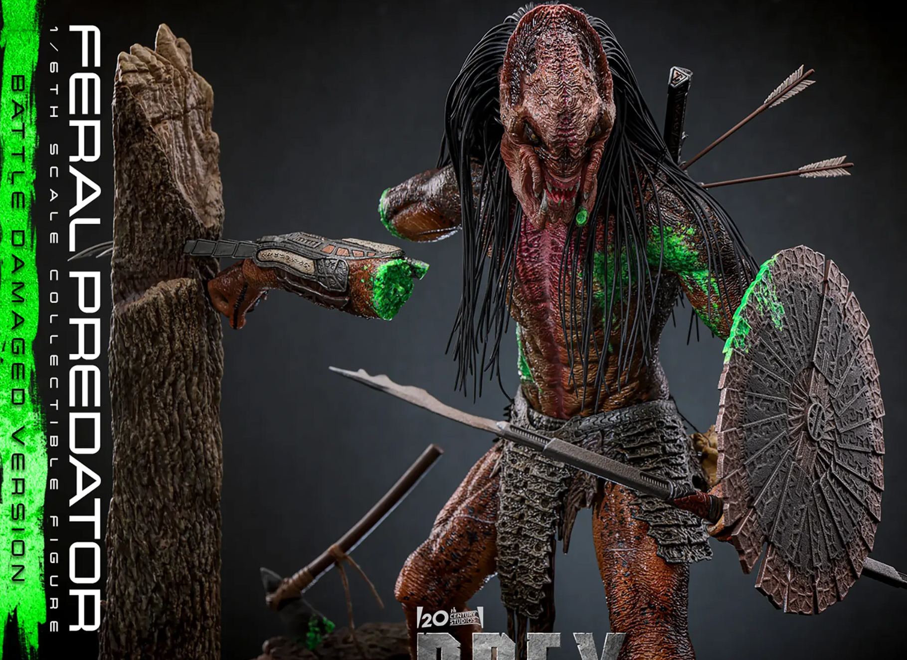 Hottoys - 1/6 Prey: The Predator - TMS173 Rampage Predator Battle-Damaged Ver. Action Figure (Licensed) Statue