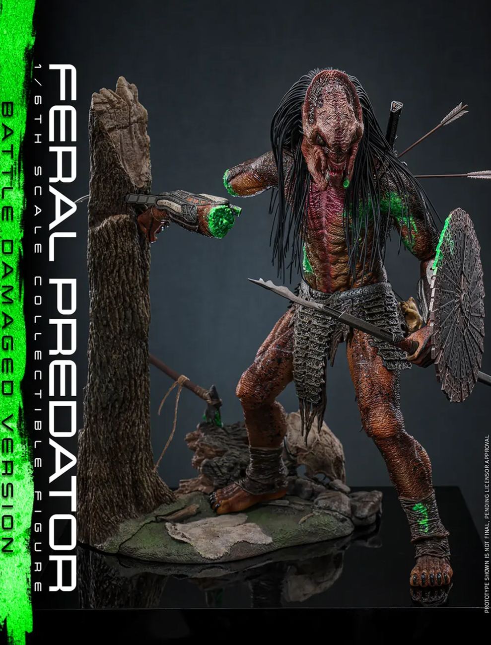 Hottoys - 1/6 Prey: The Predator - TMS173 Rampage Predator Battle-Damaged Ver. Action Figure (Licensed) Statue