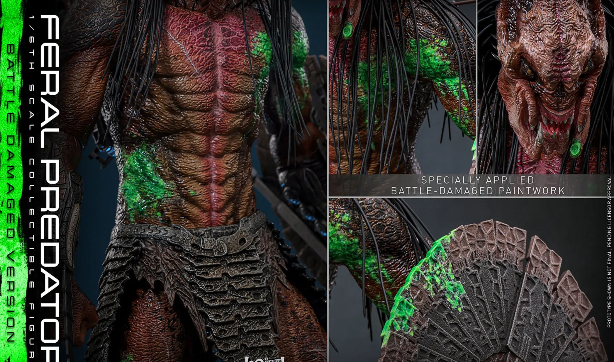 Hottoys - 1/6 Prey: The Predator - TMS173 Rampage Predator Battle-Damaged Ver. Action Figure (Licensed) Statue