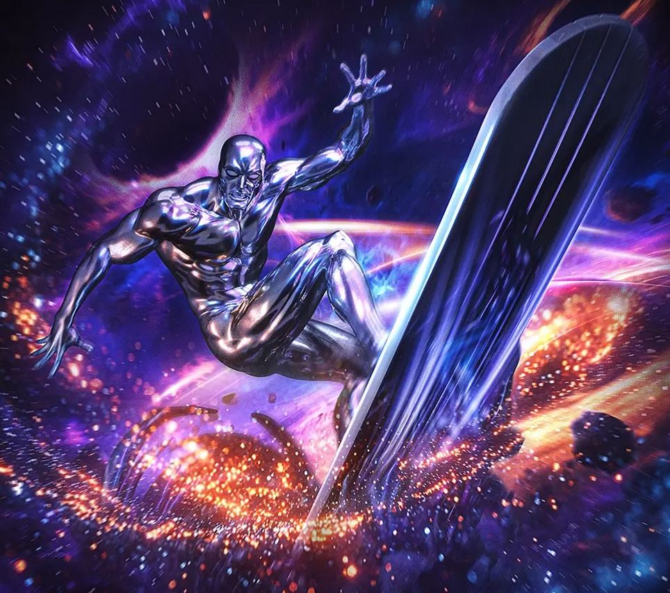 Iron Studio - Silver Surfer - Infinity Gauntlet Diorama - BDS Art Scale 1-10 Statue MARCAS132725-10 Licensed