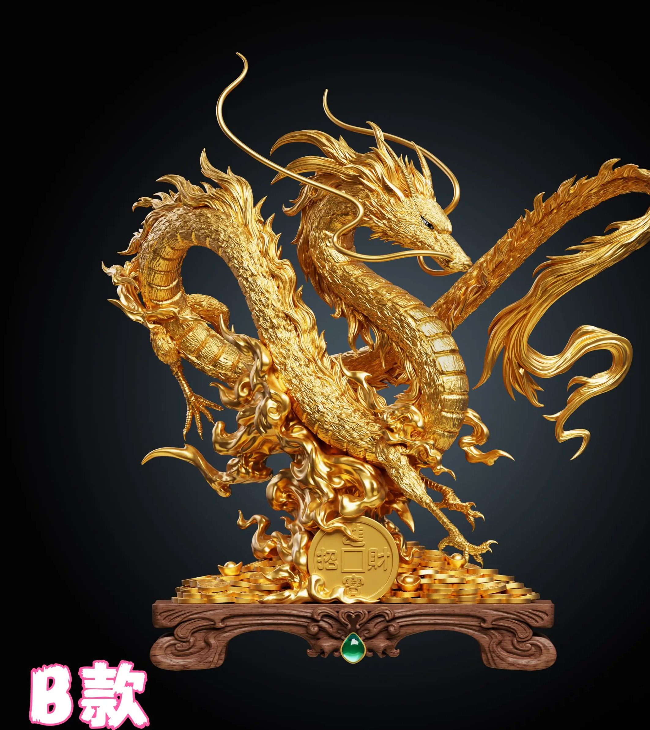 WAWA Studio - Prosperity and Wealth Series Nigihayami Kohakunushi Spirited Away Statue