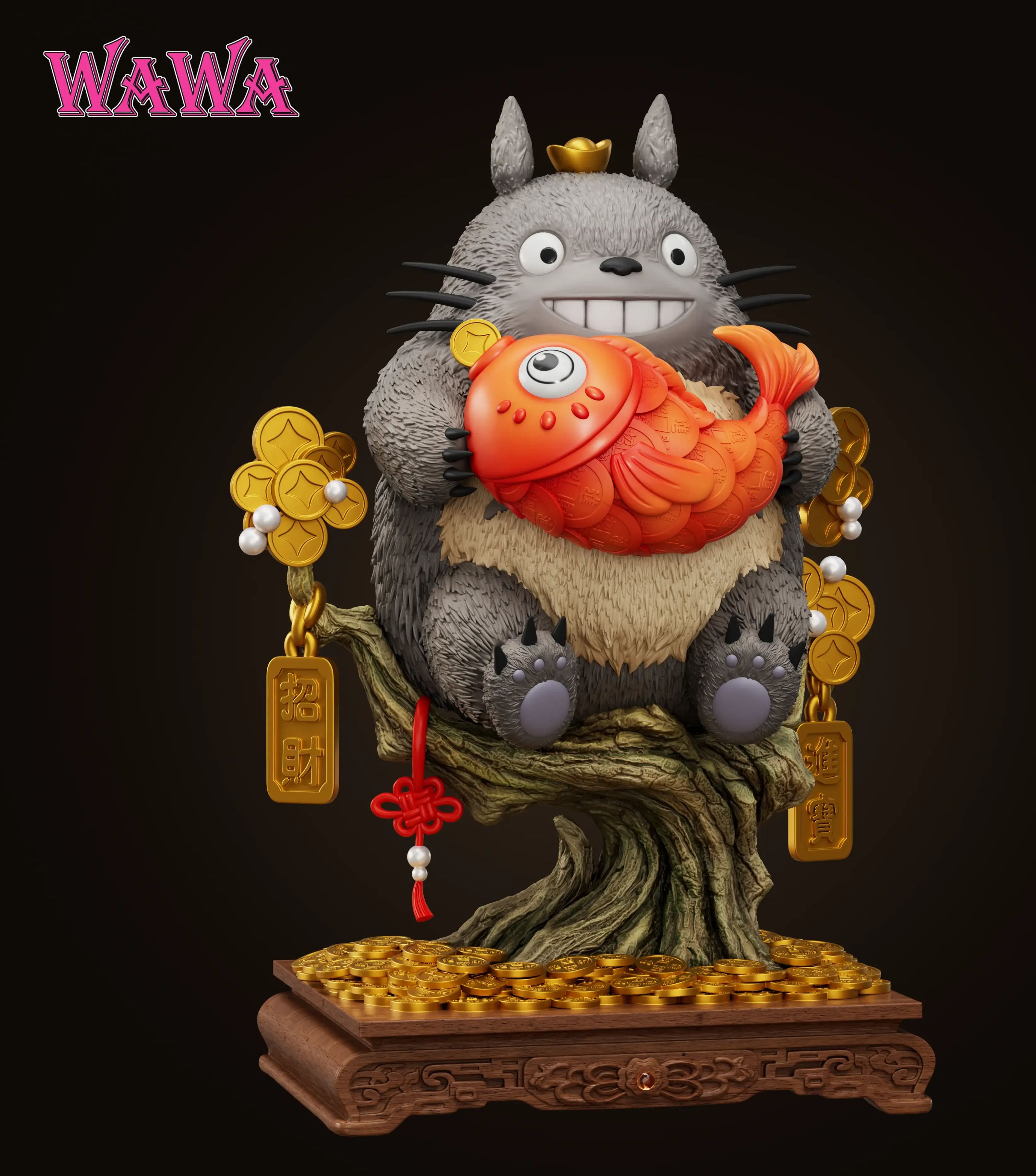 WAWA Studio - Totoro Lucky Charm Series My Neighbor Totoro Statue 