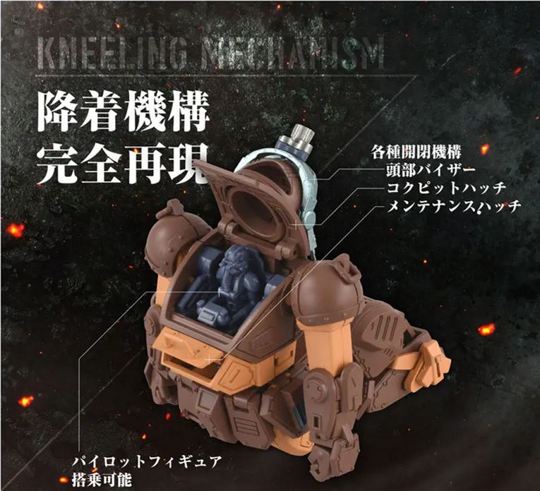 TAKARA TOMY - Toyrise AT Collection 07 Scopedog Brown Color Ver. Licensed Statue 