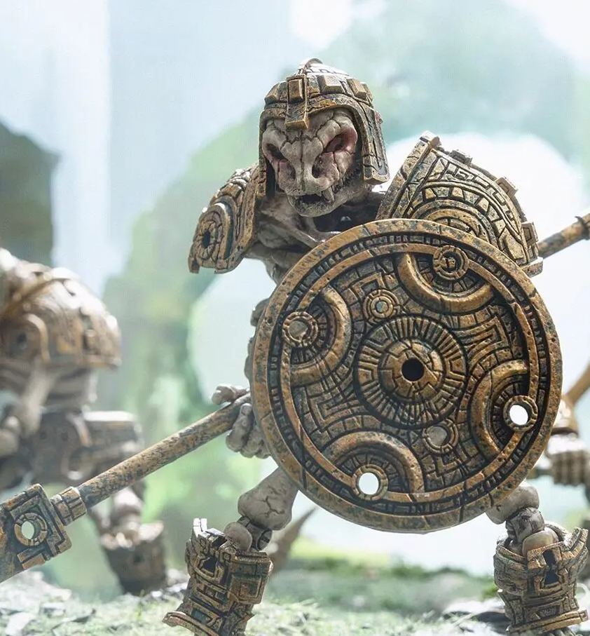 YOTOTOY - Skeletal Snake-Man Set Licensed Statue 