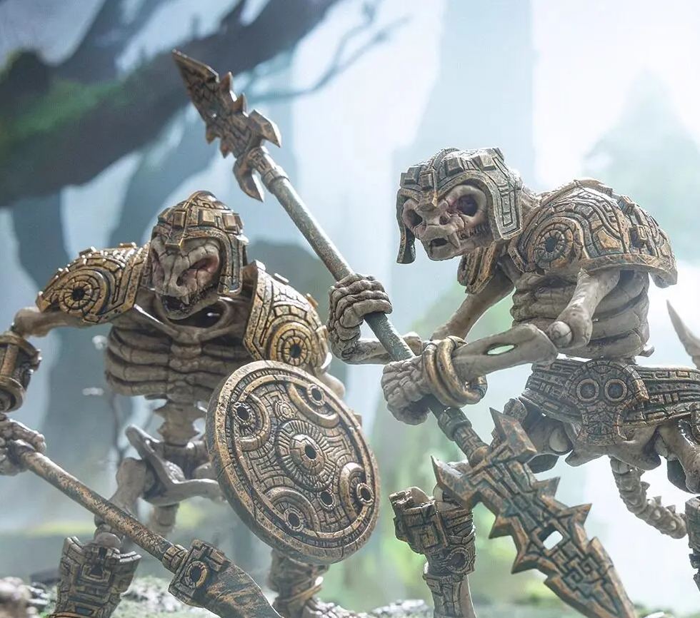 YOTOTOY - Skeletal Snake-Man Set Licensed Statue 