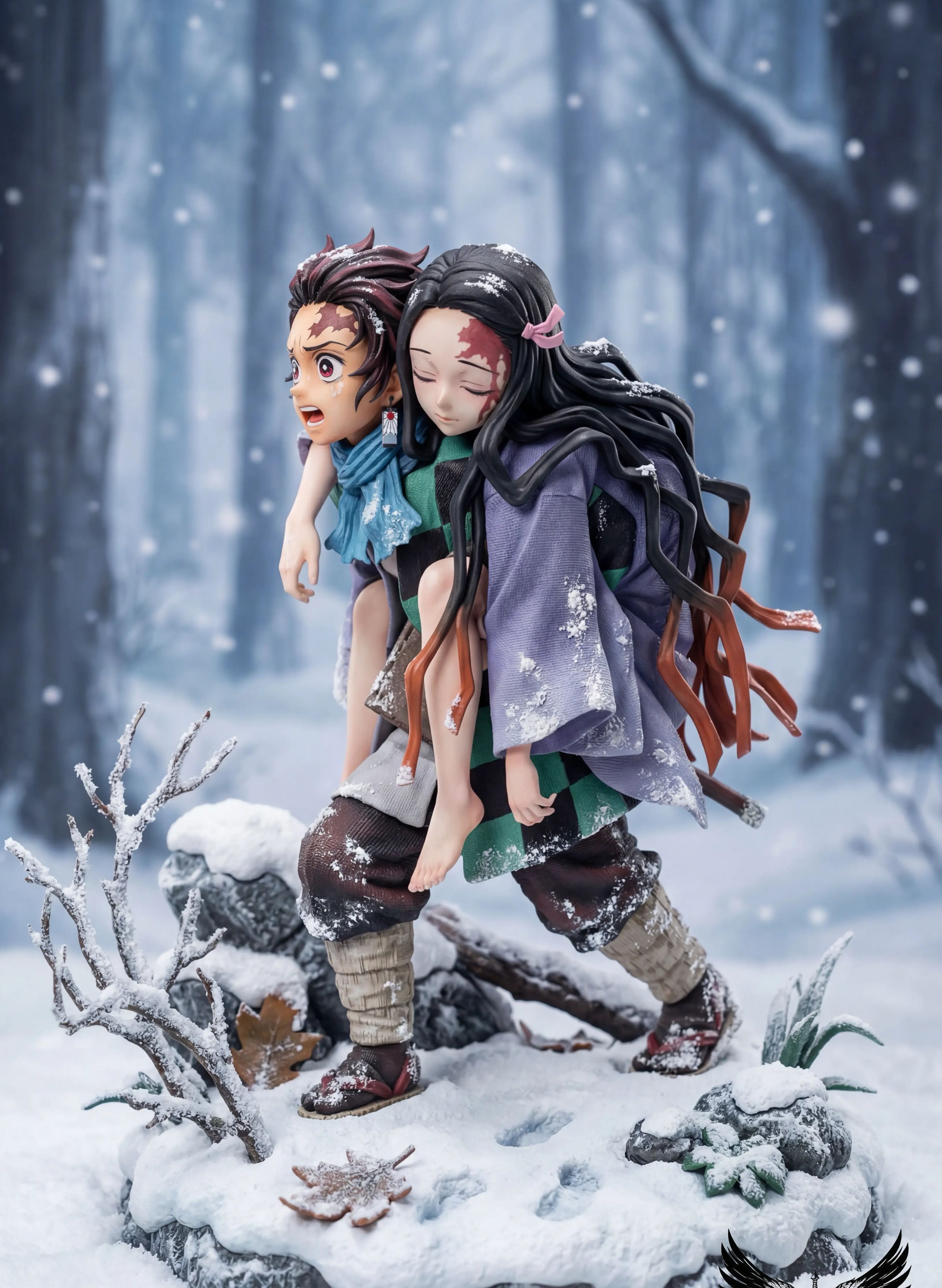 Saoirse Studio - Anjiro Kamado X Nezuko Kamado Sibling Bonds Demon Slayer Statue