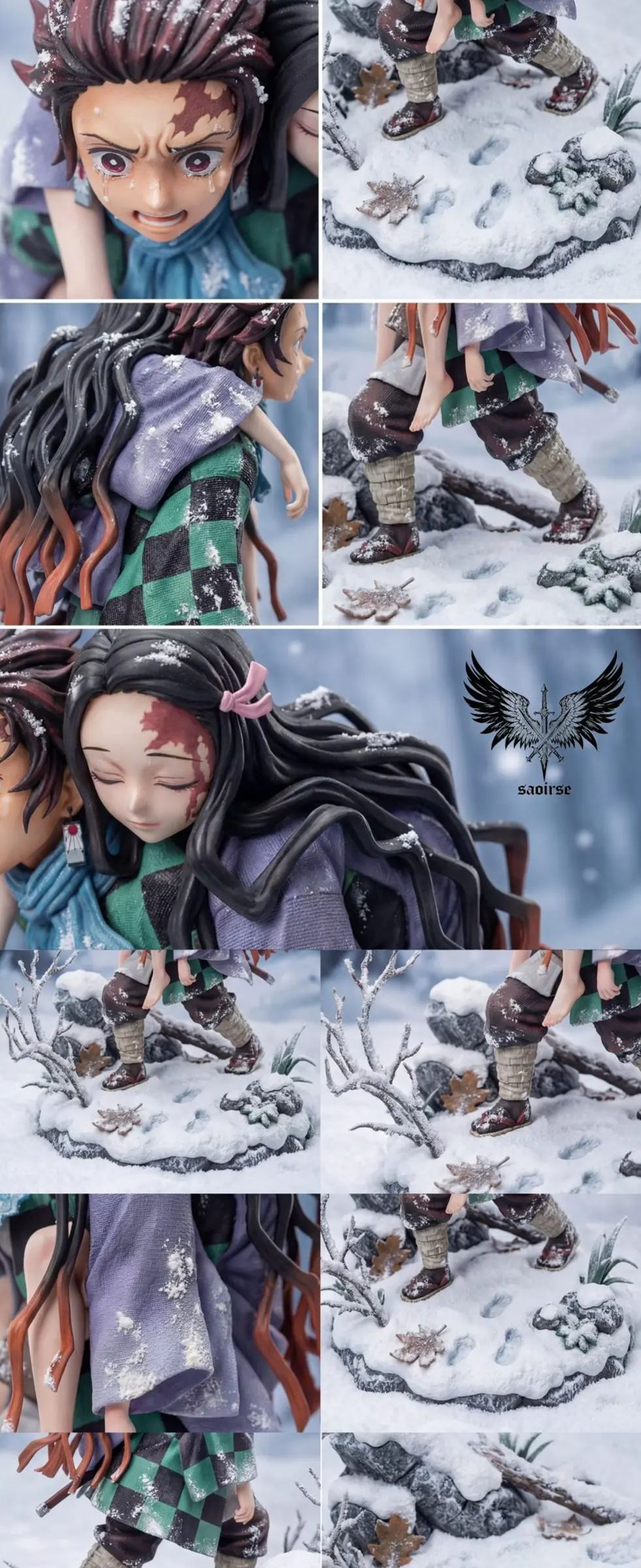 Saoirse Studio - Anjiro Kamado X Nezuko Kamado Sibling Bonds Demon Slayer Statue