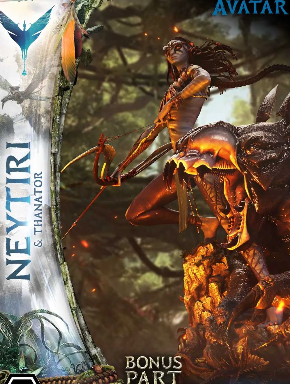 Prime 1 Studio - Real Elite Masterline Avatar Film Neytiri X Thanator Avatar Legacy Collection  Licensed Statue