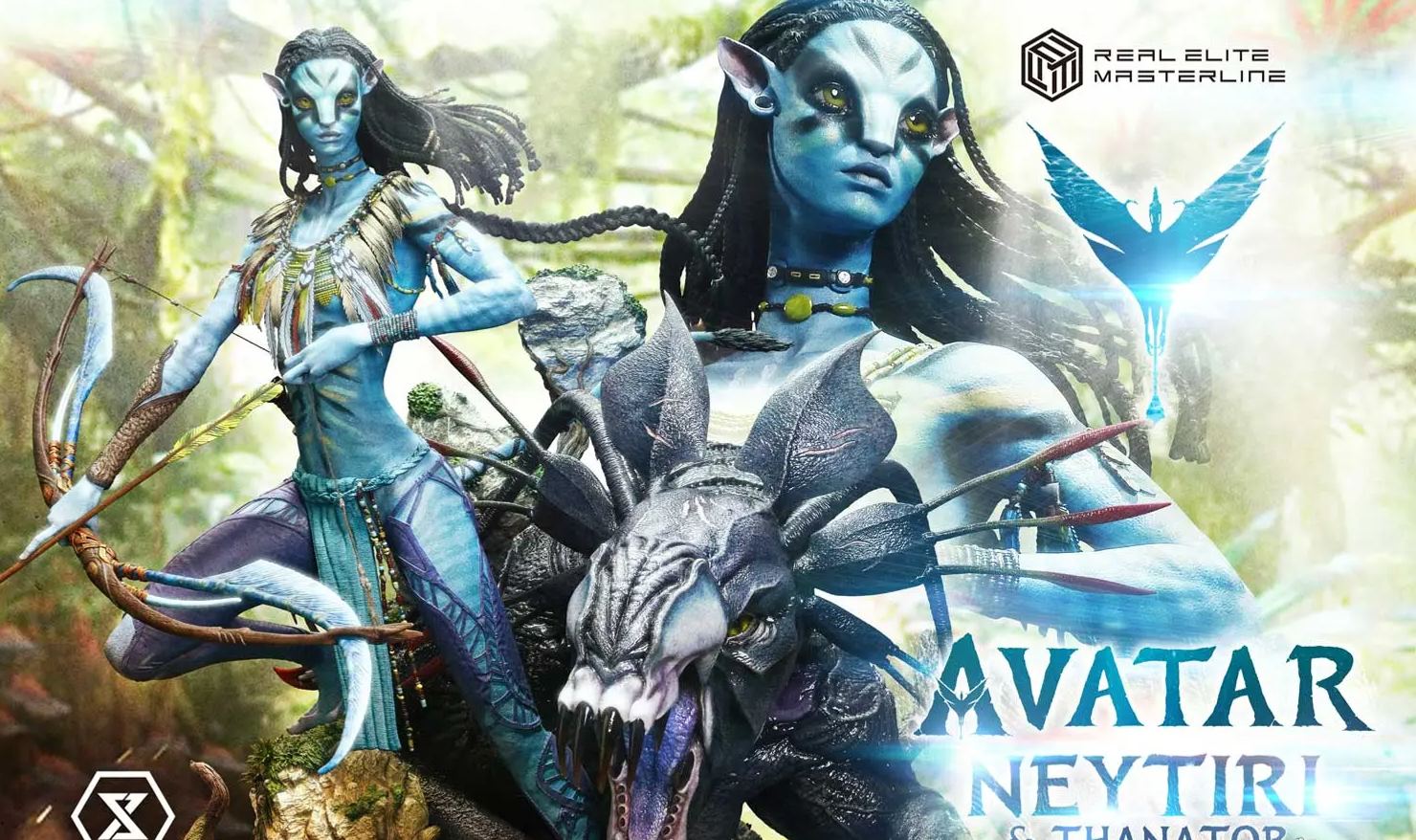 Prime 1 Studio - Real Elite Masterline Avatar Film Neytiri X Thanator Avatar Legacy Collection  Licensed Statue