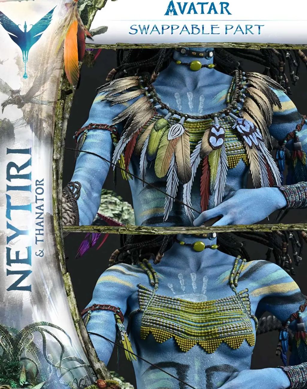 Prime 1 Studio - Real Elite Masterline Avatar Film Neytiri X Thanator Avatar Legacy Collection  Licensed Statue