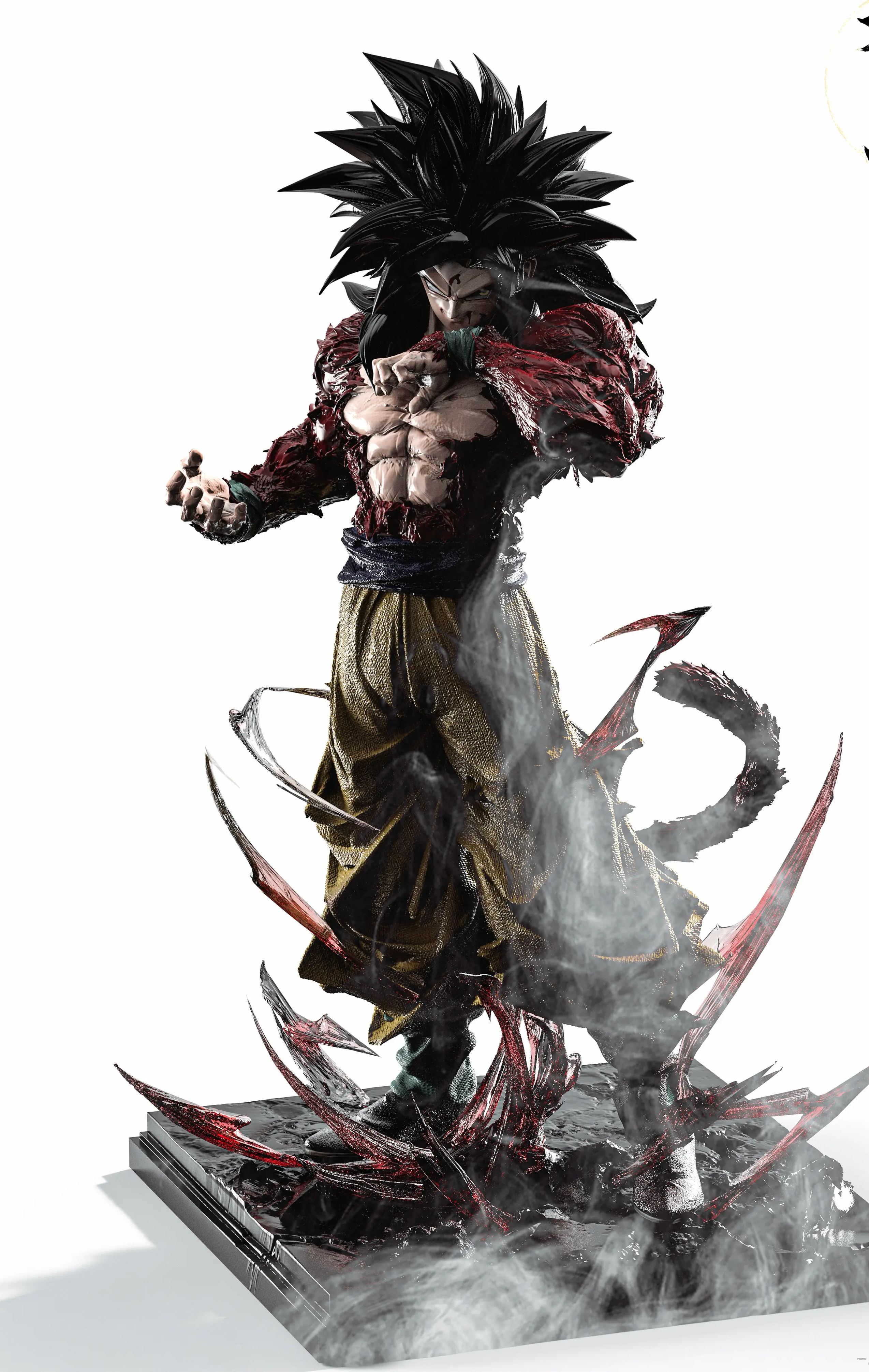 Kuang Feng Studio - Son Goku Super Saiyan Dragon Ball Statue 