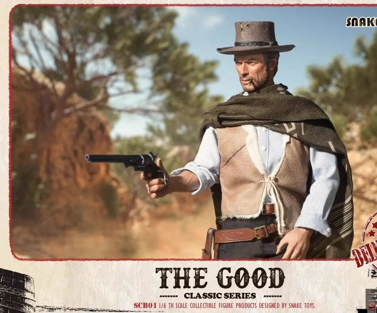 SNAKE TOYS - 1/6 Western Cowboy THE GOOD SCB01 Action Figure Licensed Statue 