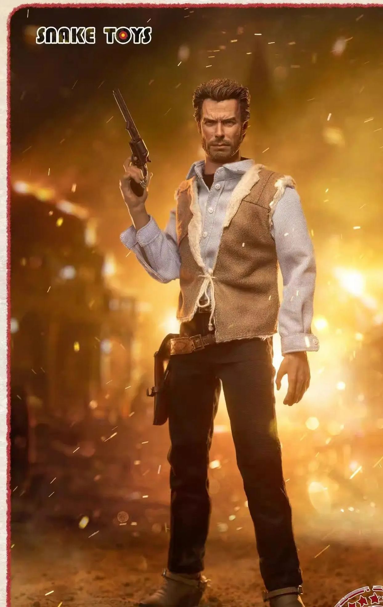 SNAKE TOYS - 1/6 Western Cowboy THE GOOD SCB01 Action Figure Licensed Statue 