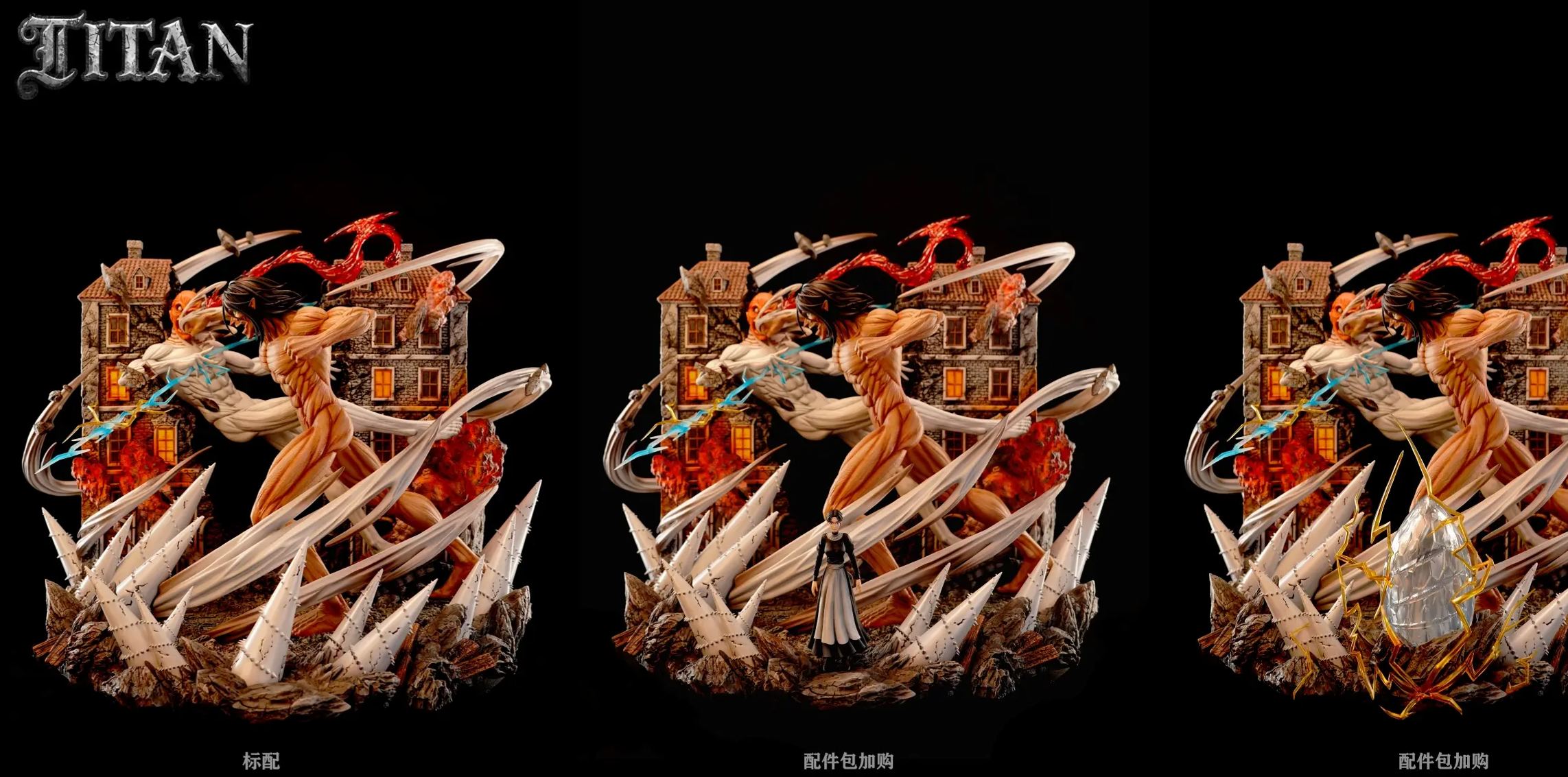 TITAN Studio - The Great Titan 01 War Hammer Titan VS. Attack Titan Attack on Titan Statue