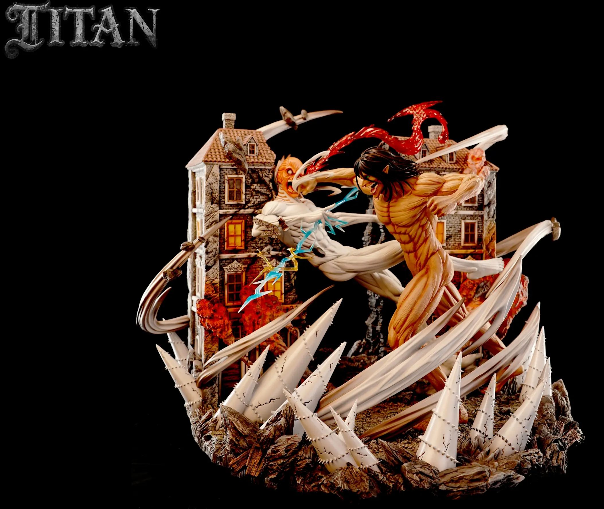 TITAN Studio - The Great Titan 01 War Hammer Titan VS. Attack Titan Attack on Titan Statue