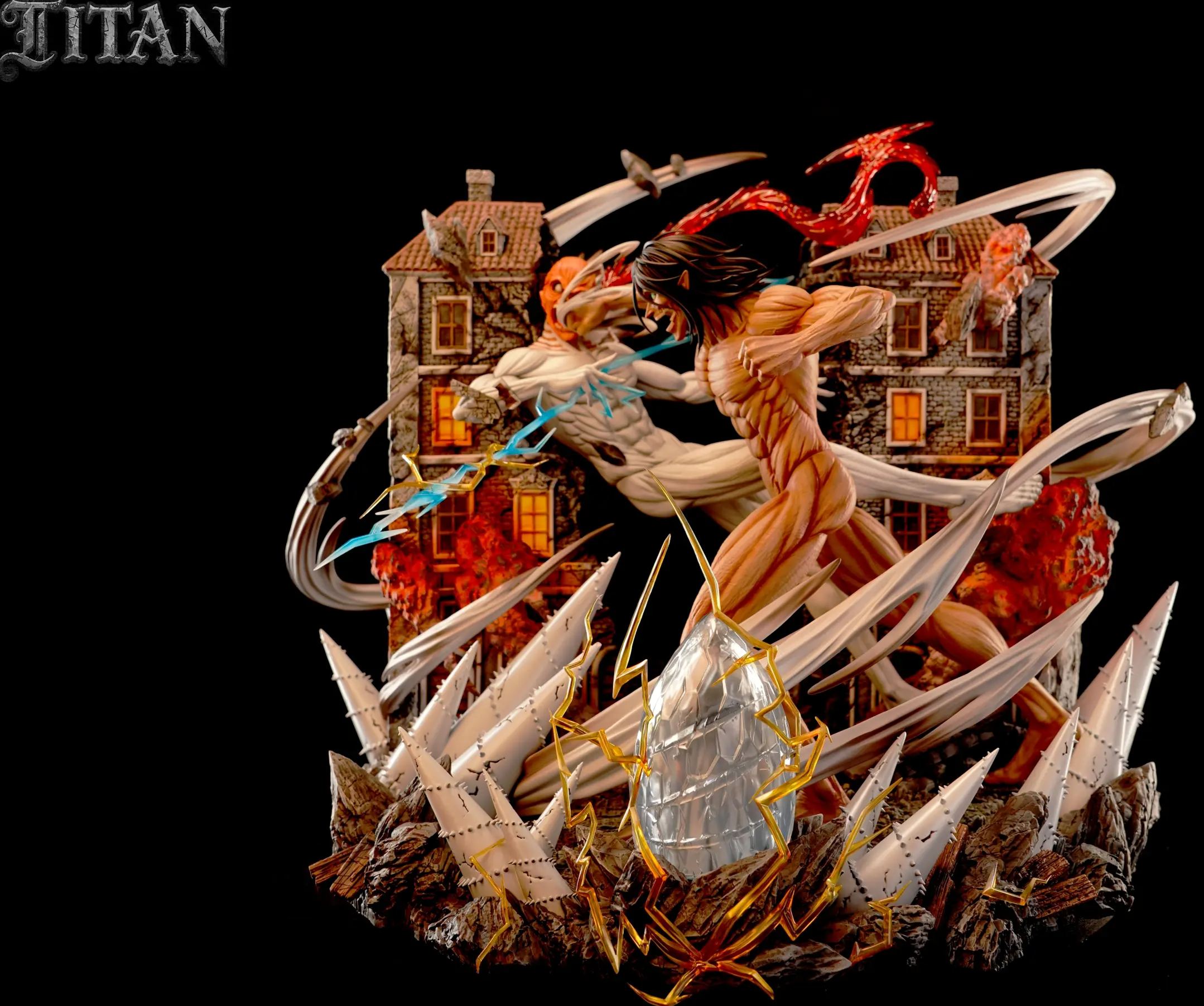 TITAN Studio - The Great Titan 01 War Hammer Titan VS. Attack Titan Attack on Titan Statue