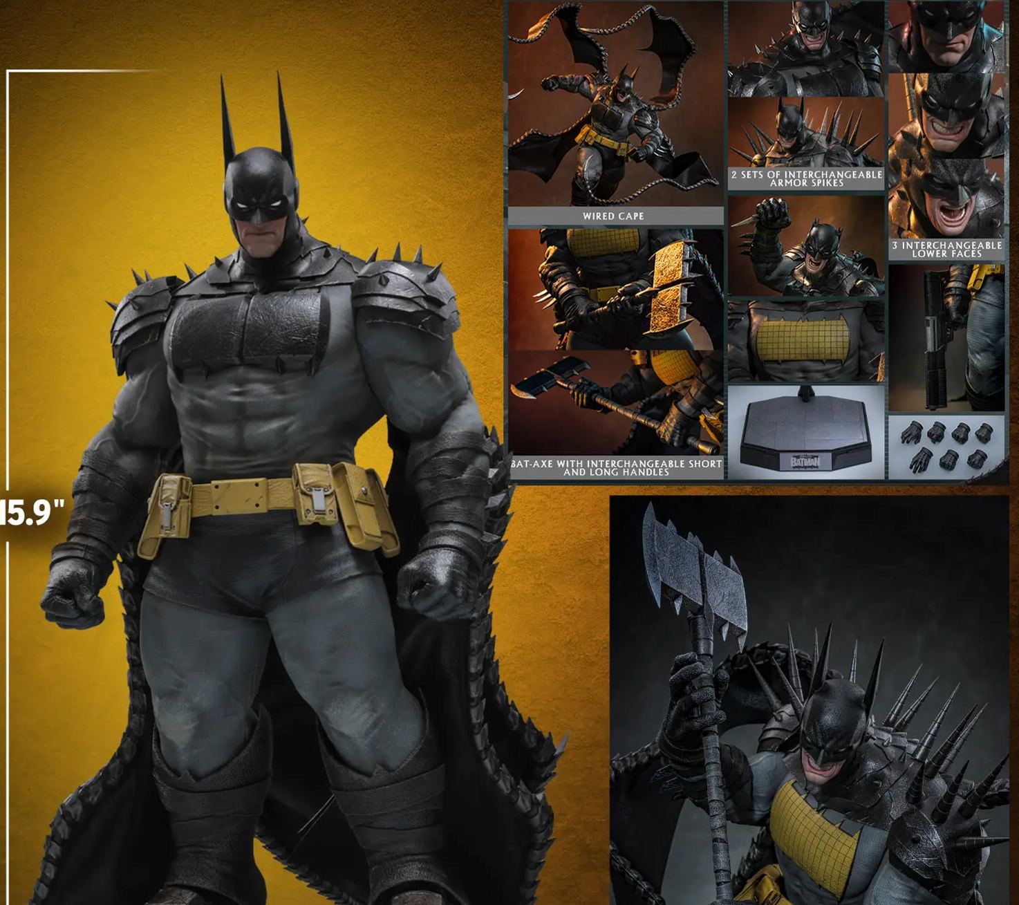 Hottoys - Absolute Batman Batman 1/6th scale Collectible Figure CMS030 Licensed Statue