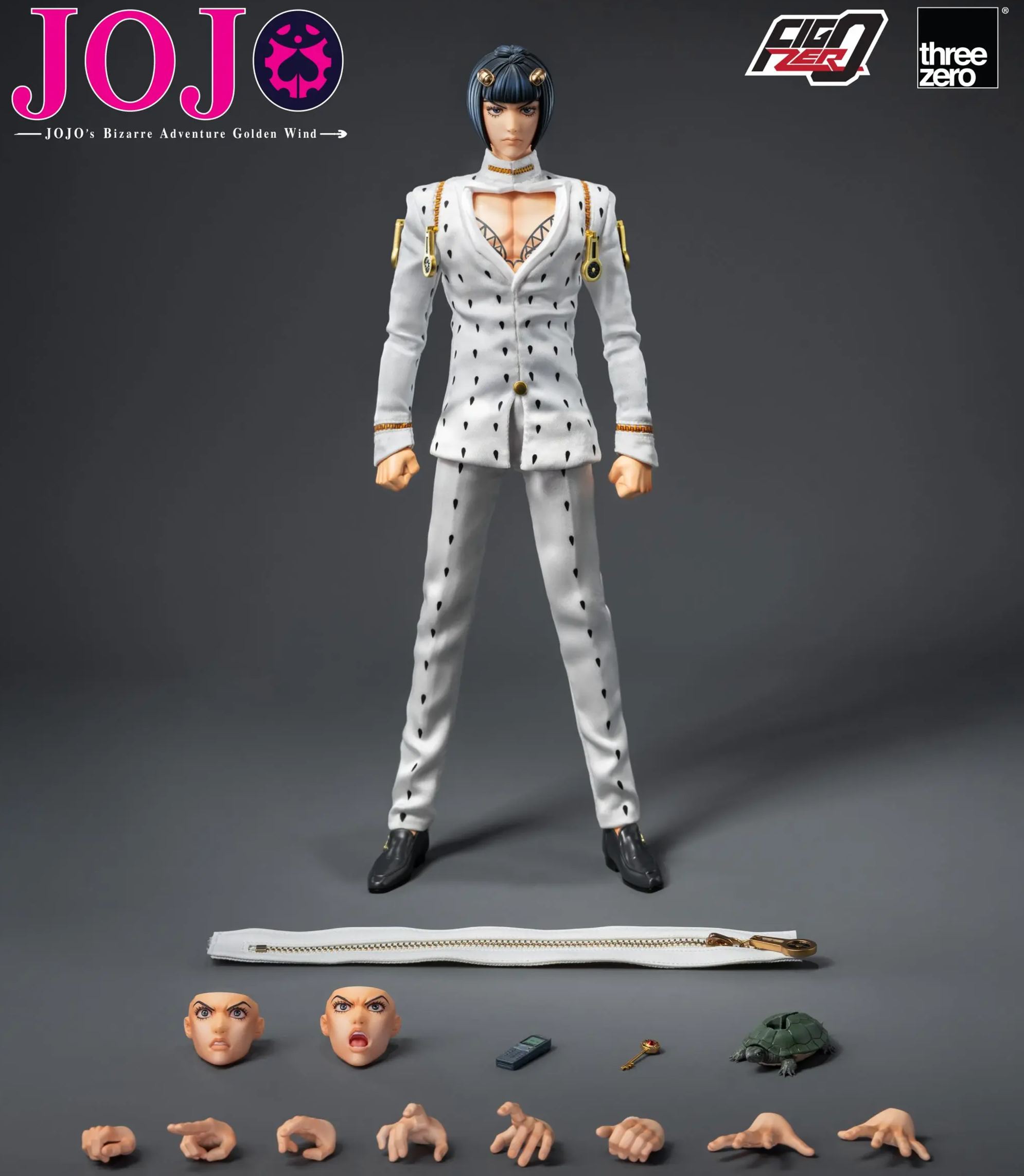 Threezero - JOJO’s Bizarre Adventure Golden Wind FigZero 1/6 Bruno Bucciarati 3Z06590M0 Licensed Statue