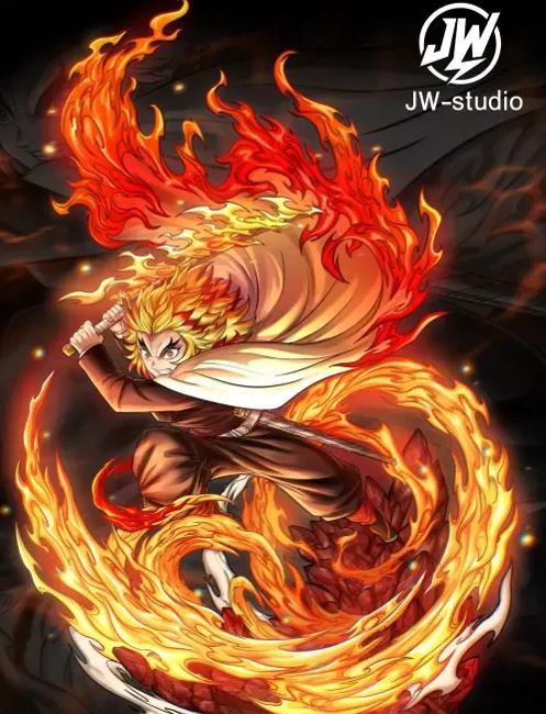 JW Studio - Kyojuro Rengoku Demon Slayer Statue