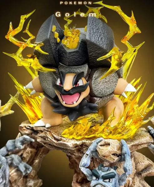 PPAP Studio - Golem Family Evolution Set Pokemon Statue 