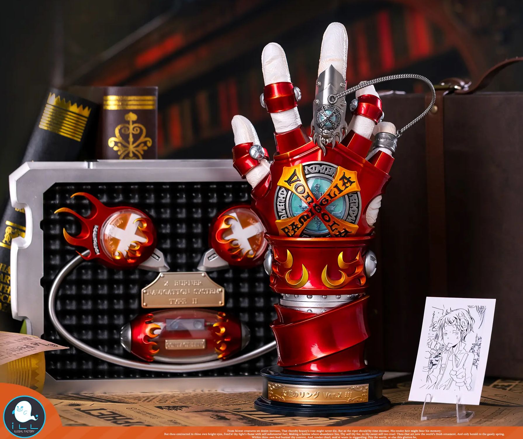 ILLegal Factory Studio - Tsunayoshi Sawada Katekyo Hitman Reborn Hot Blood Soul 018 VG Gloves X Gloves 4.0 Vongola Gear Katekyo Hitman Reborn Statue