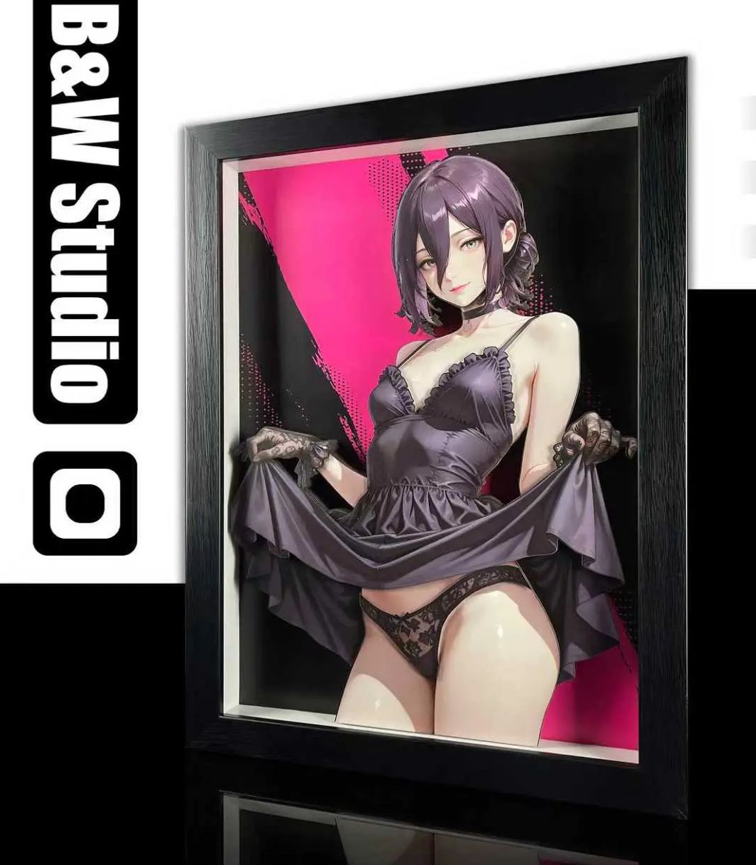 B&W Studio - Reze 3D Decorative Painting Chainsaw Man Statue