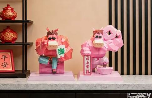 ChaoYeh Wild Art - Chinese New Year Horse Year Fortune Gift Figure Licensed