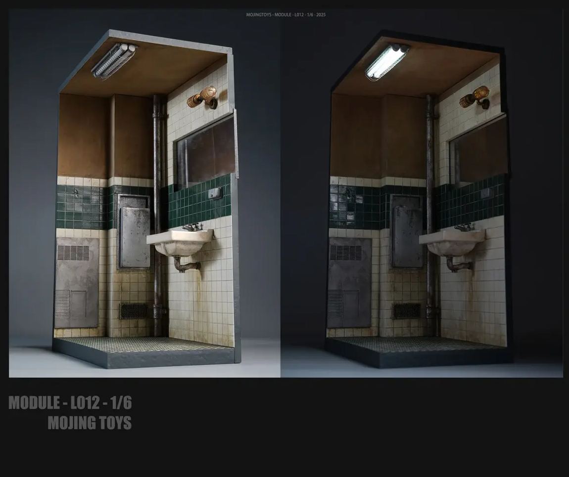 MOjingToys - 1/6 Modular Series - JOKER Bathroom Scene Base L012 Licensed Statue