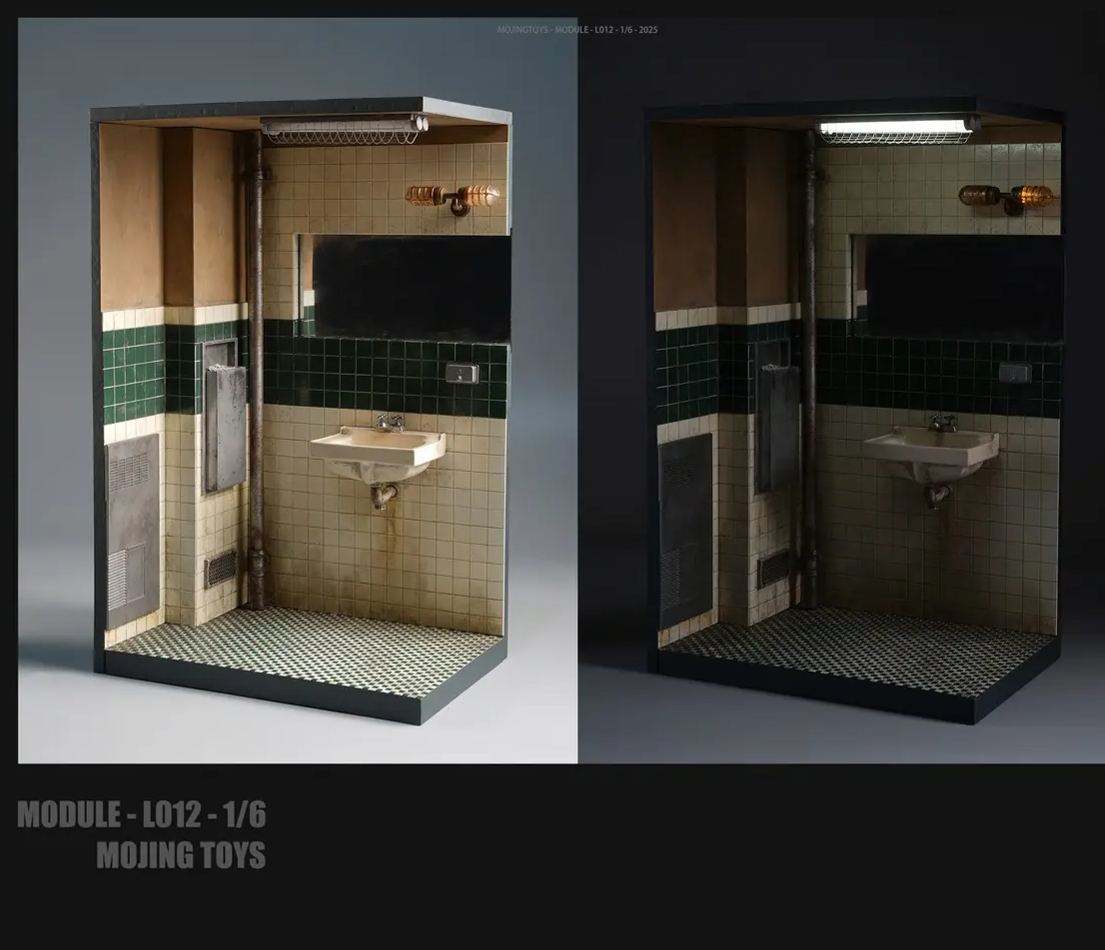 MOjingToys - 1/6 Modular Series - JOKER Bathroom Scene Base L012 Licensed Statue