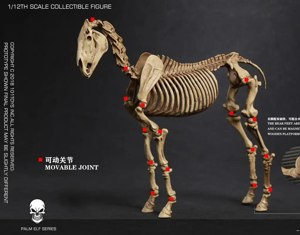 101TOYS -  PALM ELF SERIES Skeleton movable horse series set  Licensed  Action Figure 
