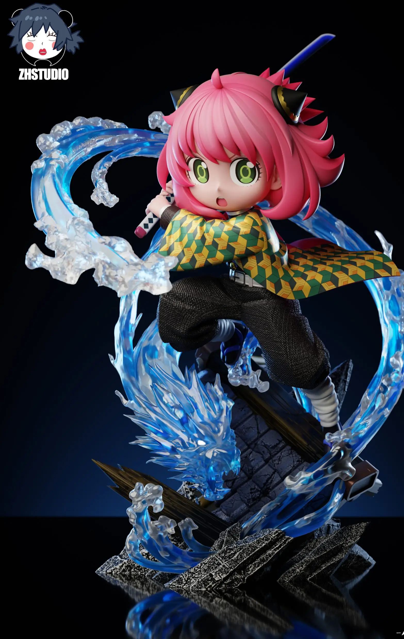 ZH Studio - Anya Forger Cosplay Giyu Tomioka Spy x Family Statue