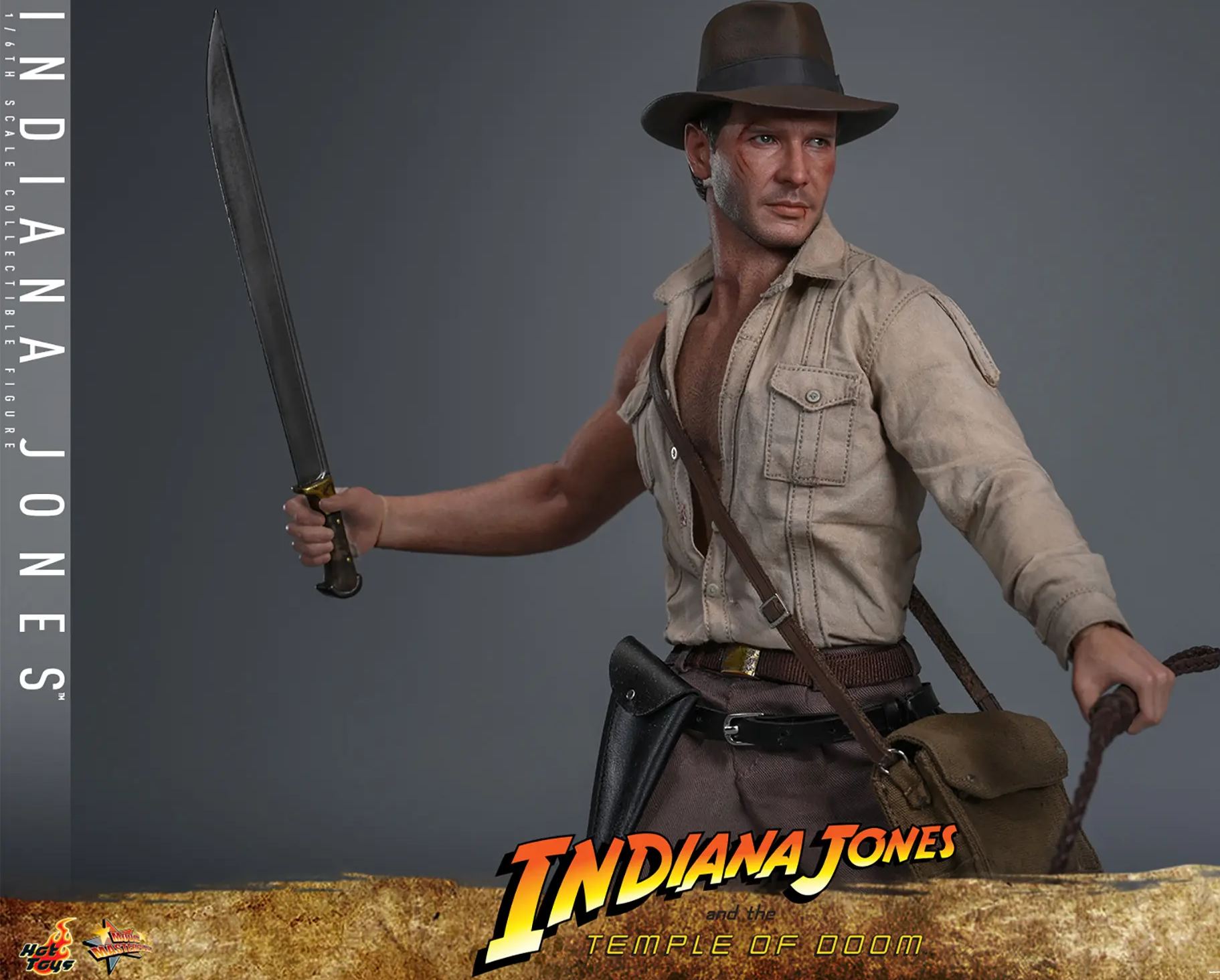Hottoys - 1/6 Indiana Jones and the Temple of Doom Dr. Henry Jones MMS860 MMS861 Licensed Statue