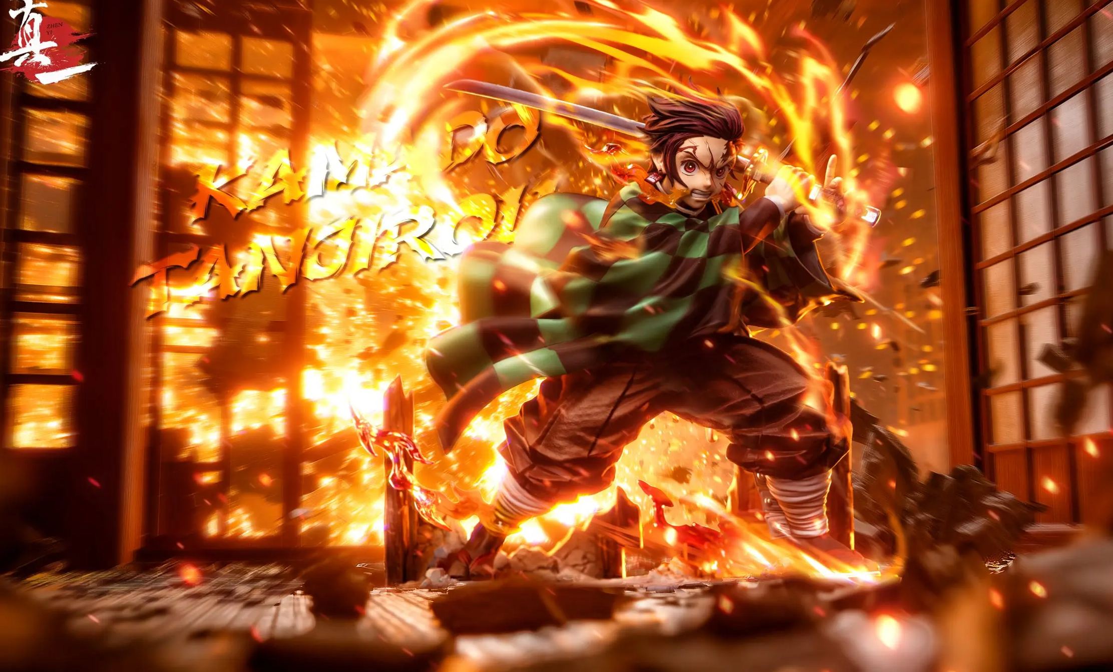 ZHEN YI Studio - Tanjiro Kamado Demon Slayer Statue